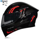 Casco modular de motocicleta ECE Bluetooth cara completa doble lente casco abatible PUNTO