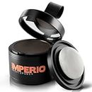 IMPERIO Pulver Ansatzpuder - Haar Concealer zur Haarverdichtung für Frauen und Männer, wasserfestes Haar Make-up zum Ansatz kaschieren - 4g (Dunkelbraun)