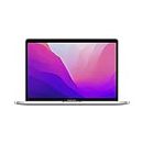 Apple 2022 MacBook Pro Laptop mit M2 Chip: 13" Retina Display, 8GB RAM, 256 GB SSD ​​​​​​​Speicher, Touch Bar, beleuchtete Tastatur, FaceTime HD Kamera. Kompatibel mit iPhone/iPad; Silber ​​​​​​​