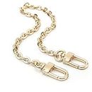 Mini cadenas de cobre para monedero, correa cruzada, accesorios para decoración de bolso (dorado, 13 pulgadas)