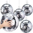 4/5/7/15/20/25/30cm Disco Mirror Ball DJ Light Silver Dance Party Stage Lighting