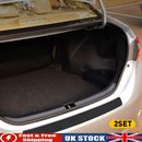 Car Rear Boot Bumper Sill Protector Plate Trim Cover Guard Carbon Fiber Pad 2x