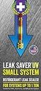 Leak Saver Direct Inject Small System with UV Dye - Refrigerant Leak Sealer - Detects Large Leaks - Ideal for Most Small Home Appliances and HVAC Systems up to 1 Ton - Proudly Made in The USA