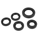 Ubervia® Engine Oil Seal Kit, Motorcycle Parts Black for GY6 49cc 50cc Scooter Moped ATV