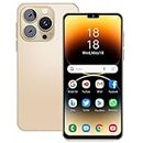 PrzSay Unlocked Smartphone, 6.3 inch HD Display, Android10.0, Dual SIM, Dual Cameras, 1GB RAM+16GB ROM (Expandable to 128GB), Support: WiFi, Bluetooth, GPS 3G Mobile Phones (i15Pro Max-Golden)