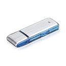 Lychee Mini Digital Voice Recorder, 8GB – 90 Hours Capacity Sound Voice Activated Audio Tape Recording Device, USB Rechargeable Metal Case Sound Recorder for Lectures Meetings (Blue)