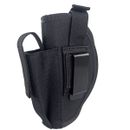 Tactical Universal OWB Pistol Gun Holster Belt Holster with Mag Pouch Metal Clip