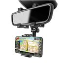 Soporte universal de montaje en espejo retrovisor para automóvil de rotación 360 ​​para teléfono celular GPS EE. UU.