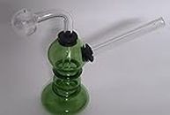 MFT 4 INCH Transparent Green BUBLER Smoking Weed HANDPIPE Glass Bong Funnel Oil Burner Hand Pipe Smoking chillum