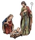 Joseph's Studio by Roman - 3-Piece Adorned Holy Family Set, 22" H, Resin and Stone, Decorative, Collection, Durable, Long Lasting, Graceful Design, Rich Colors