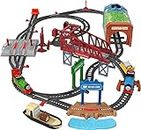 Thomas & Friends Toy Train Set Talking Thomas and Percy Motorized Engines with Track for Preschool Kids Ages 3+ Years