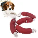 Funny pet dog toys sausage squeaky toys for pets healthy latex dog toys for dog wholsale pet toys
