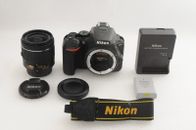 [Casi como nueva] Cámara digital Nikon D5600 24,2 MP 6454 clics con lente AF-P 18-55 mm VR
