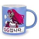 JUST FUNKY Overwatch D.Va Nerf This Ceramic Coffee Mug | Video Game-Themed Kitchen Drinkware | Oversized Cup For Tea, Cocoa, Hot And Cold Beverages | Holds 16 Ounces