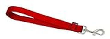 Lupine Training Tab/Leash for Medium and Larger Dogs, 3/4-Inch Wide, Red