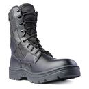 Ridge Men 8" Waterproof Leather Non-Slip Tactical Military Work Black Shoe Boot