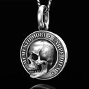 Skull Necklace Pendant Memento Mori, Carpe Diem