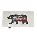 AOYEGO Personalized License Plate Black Bear Vanity Tag License Plate California Republic 1850 Aluminum Noverlty US Standard 6 X 12 Inch (4 Holes)