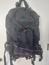 Kelty Backpack Internal Frame Black and Purple/ Medium /HIP Belt, 24" H x 16"W