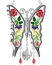 KY&BOSAM Gifts for Mom Suncatcher Butterfly Mom Gifts Mothers Day I Love You Mom-Stained Glass Sun Catcher Hanging Wind Chime Ornament for Window Gift for Mother`s Day Valentine`s Birthday Christmas