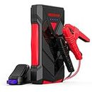 NEXPOW Portable Jump Starter,12V Car Battery Jump Starter Power Pack with USB Quick Charge (Up to 7L Gas or 5.5L Diesel Engine) Battery Booster with Built-in LED Light