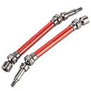 RC Metal Drive Shaft, Drive Shaft Practical 1 Pair RC Car Accessories for Remote Control Car for ARRMA Kraton 1/10 RC Car(red)