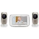 Motorola MBP845CONNECT-2 5" Video Baby Monitor with Wi-Fi Viewing, 2 Cameras, Digital Zoom, Two-Way Audio, and Room Temperature Display