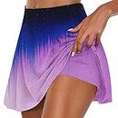 Deals Women's Active Athletic Skort with Shorts Lightweight Tennis Skirt Perfect for Running Training Sports Yoga Sale Items