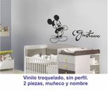 Vinilo Decorativo Infantil Pared Mickey Nombre (VDI156) Animales Bebes Osos