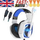 Wired Noise Cancelling Gaming Headphones with Mic 7.1 Surround USB Headsets