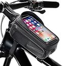 Bicycle Bag,Bicycle Accessories,New Cell Phone Front Rack Bag Holder,Sturdy Design No Deformation,Waterproof,Bicycle Bag,Men's Bicycle Gift Gear,Cell Phone Organizer for Cell Phones up to 6.8"