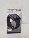 Fitbit Versa 2 Health & Fitness Smartwatch - Blk Band Carb Alum Case *FREE SHIP*