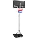 Basketballständer 220-250 cm Basketballkorb mit Ständer, Rollen Basketballanlage