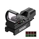 Feyachi Red Dot Sight Adjustable Reticle (4 Styles) Reflex Sight - Both Red and Green in one Sight