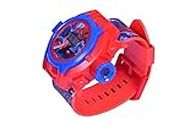 Trade Globe Unique 24 Images Projector Digital Super Hero Toy Watch for Boys Kids - Good Return Gift - (Spider Red)