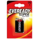 6F22 Super Heavy Duty Batterie 9V E-Block Zink-Kohle 9 Volt,EveREADY,  Energizer