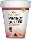 BUTTERELA Chocolate Peanut Butter Creamy 1Kg | 23gm Protein | Healthy Ingredients | Gluten Free | Vegan | High Fiber | Natural Ingredients | (1kg, Creamy)