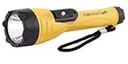 GLOBEAM - Leo Led Light Torch Made In India Operate On 3 Aa Size 3 Pieces Battery Are Included With The Torch Light, Yellow, Pack Of 1, Abs Plastic, 220 Lumen