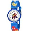 SWADESI STUFF Analogue White Dial Blue Band Rubber Kids Watch for Boys & Girls