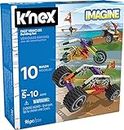K'NEX | Fun Fast Vehicles Building Set 10 Model Beginner | Construction Toys for Sensory Play, 96 Piece Stem Learning Kit, Educational Toys Suitable for Girls and Boys Ages 5+ | Basic Fun 45510