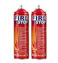 AmzBoom Fire Extinguisher 2-Pack with Mounting Bracket for Home, Kitchen, Car, Grill - Portable Small A, B, C, K Extinguishing Aerosol Spray - 8-in-1 - Prevents Reignition.