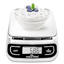 Easy@Home Digital Kitchen Food Scale, Multifunction Food Scale with High Precision to 0.04oz and 11 lbs Capacity, EKS-202