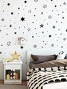 Star Wall Decals, Cute Hand Drawn Star Decals, Nursery Wall Decals ga39