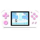 TEBIYOU Handheld Game Console for Kids Preloaded 218 Retro Video Games, Portable Gaming Player with Rechargeable Battery 3.0" LCD Screen, Mini Arcade Electronic Toy Gifts for Boys Girls, White