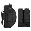 Concealed Carry IWB OWB Right Left Hand Pistol Gun Holster with Double Mag Pouch