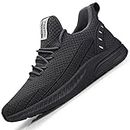 Feethit Mens Slip On Walking Shoes Non Slip Running Shoes Lightweight Tennis Shoes Breathable Workout Shoes Comfortable Fashion Sneakers Dark Grey Size 11.5