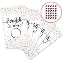 INKNOTE 120 PCS Scratch Off Stickers Cards Blank Gift Certificates for Business, for Hair Beauty Makeup Salon Spa Restaurant, DIY Coupon Cards for Holiday Birthday, Wedding Baby Shower Favors Games
