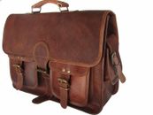 Vintage Crafts Leather Messenger Bag Satchel Leather Men's Briefcase Laptop Bag
