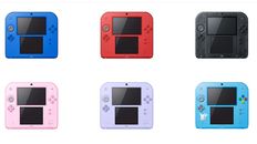 Consola Nintendo 2DS varios colores con cargador de batería versión japonesa usada