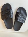 GIVENCHY Women's 4G Logo Pool Slide Sandals 39 Black 8.5 Exc Flat Mules